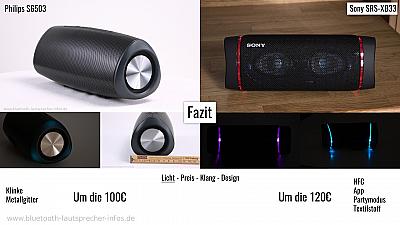 Philips S6305 VS Sony SRS-XB33 Vergleich 4