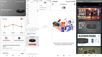 JBL Portable App in der Übersicht