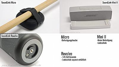 Bose SoundLink Mini II, SoundLink Micro und SoundLink Revolve im Vergleich 6