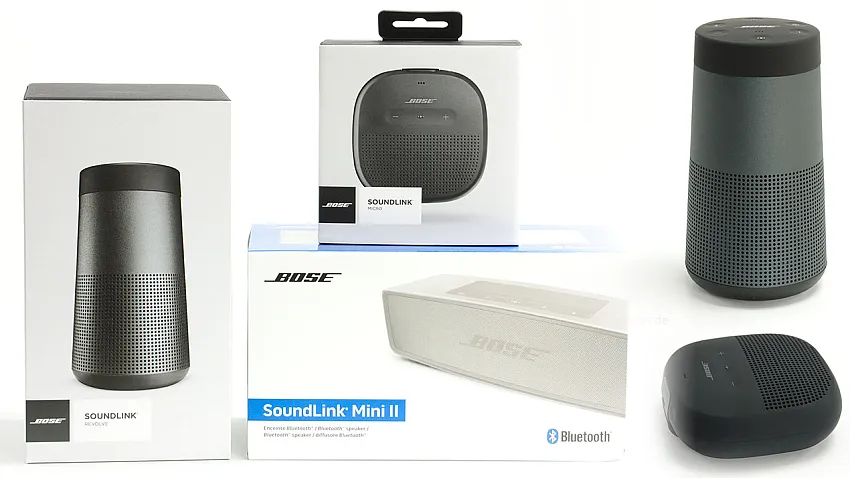 Bose Soundlink Modelle im Vergleich - Mini, Revolve und Micro